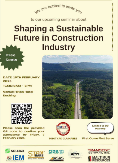 CRT Shares Sustainable Innovation at JKR Sarawak Event Image 1